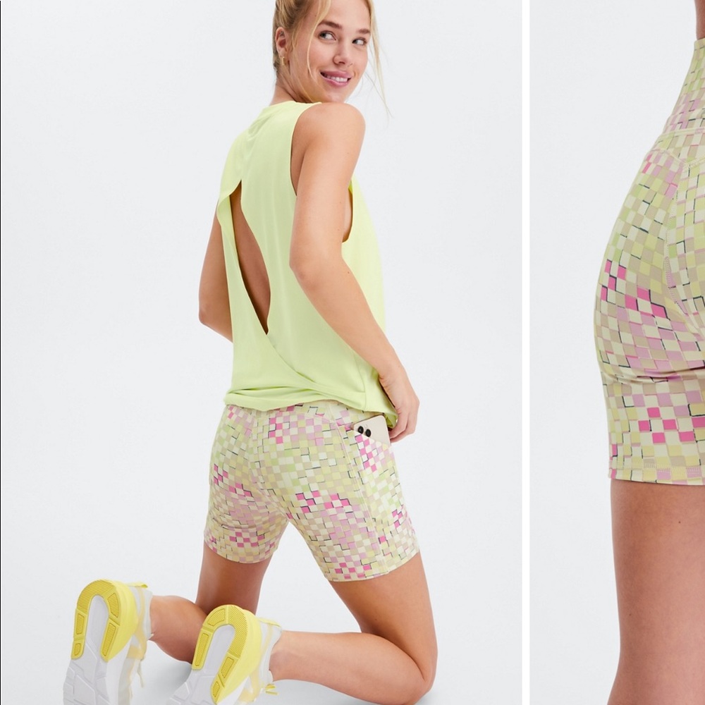 Shorts and blank open back tank NWOT